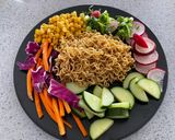 A picture of step 2 of Asian noodle salad.