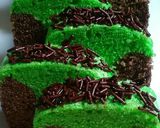 Foto langkah ke 11 dari resep Bolu kukus santan aroma pandan-cokelat.