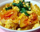 A picture of step 3 of Pumpkin with scrambled eggs.