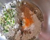 A picture of step 1 of Bajri mula dhokli.