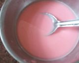 A picture of step 1 of Pink pomegranate custard.