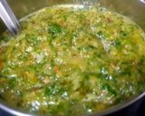 A picture of step 4 of French beans chutney.
