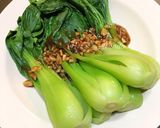 Foto langkah ke 3 dari resep Pokcoy Siram Bawang Putih / Pakcoy Siram Saos Tiram.
