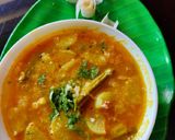 A picture of step 5 of Radish drumsticks sambar.