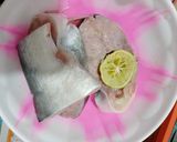 Foto langkah ke 2 dari resep BUBUR TIM IKAN PATIN || Menu lengkap 4 bintang ⭐⭐⭐⭐ (7 Month).