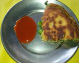 A picture of step 14 of Green vegs mix pizza.