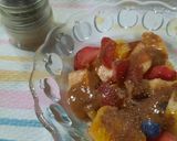 Foto del paso 5 de la receta: Ensalada de frutas con salsa de dulce de leche y algo más.