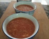 A picture of step 5 of Cream of tomato soup.