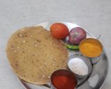 A picture of step 1 of Papad ki sabji.