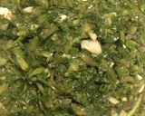 A picture of step 3 of Watercress and cobnut pesto.