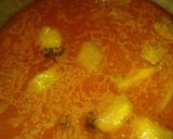 A picture of step 6 of Aloo baigun ka salan.
