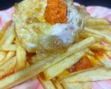 Foto del paso 5 de la receta Patatas fritas con huevo y sobrasada