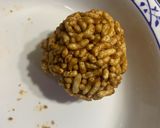 A picture of step 6 of Murmuray ke ladoo.