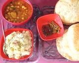 Chick peas potato halwa poori recipe step 3 photo