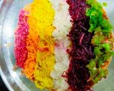 हेल्थी रेनबो पिज़्ज़ा (healthy rainbow pizza recipe in Hindi) रेसिपी चरण 4 फोटो