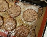 A picture of step 2 of Lamb burger.
