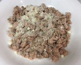 Foto del paso 1 de la receta: Pimientos rellenos de pollo y parmesano con salsa de champiñones