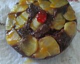 A picture of step 3 of Atta chocolate Apple uside down cake in.... 4 mins.