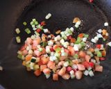A picture of step 1 of Vegan Firecracker Rice #eattherainbow.