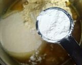 A picture of step 3 of Savory Methi Leaf Cake.