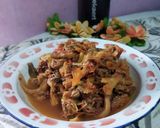 Foto langkah ke 5 dari resep Sambal tumis jantung pisang dan jamur tiram.
