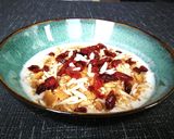 Foto del paso 3 de la receta: Kéfir de cabra con germen de trigo y cranberries
