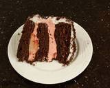 Chocolate Layer Cake with Strawberry Cream Filling, White Chocolate Ganache Frosting coated with a Chocolate Crumble recipe step 32 photo