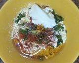 A picture of step 1 of Sindhi Besan tikki Curry.