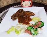 A picture of step 3 of Chicken Steak With Red Mushroom Sauce 🍄😋.