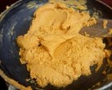 A picture of step 3 of Chickpea flour burfi/ besan burfi.