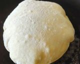 A picture of step 3 of Pita bread with falafel hummus sandwich.