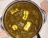 A picture of step 12 of Palak Paneer.