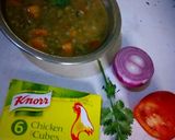 A picture of step 4 of Chicken flavoured ndengu #AuthorMarathon.