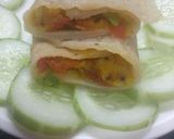 A picture of step 5 of Suji wrap.