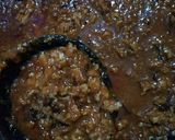 A picture of step 1 of Keema pasta.