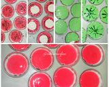 Foto langkah ke 3 dari resep Bolu Kukus Semangka.