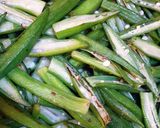 A picture of step 3 of Achari Bhindi.