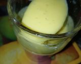A picture of step 3 of Mango,strawberry layered lassi.