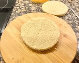 Foto del paso 4 de la receta Pastel con coca de almendras, cabello de ángel y ganaché