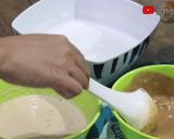 Foto langkah ke 3 dari resep Kue lapis kenyal cokelat moka.
