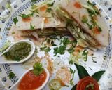 A picture of step 5 of Veg sandwich.