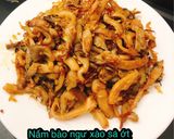 Hình bước làm 3 của món Nấm bào ngư xào sả ớt