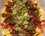 A picture of step 4 of Spicy veggie nachos.