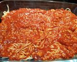 Rakott spagetti tészta recept fázis 5 fotója