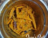 A picture of step 2 of Long Purple Eggplants Pakoras.