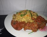 A picture of step 5 of Rice & beans.