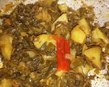 A picture of step 3 of Braised Spinach `and Potato.