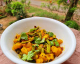 A picture of step 2 of String Beans and Potato Sabzi.