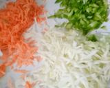 A picture of step 2 of Tandoori momos.