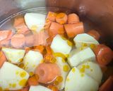 Foto del paso 1 de la receta Crema de zanahorias y patatas con alubias